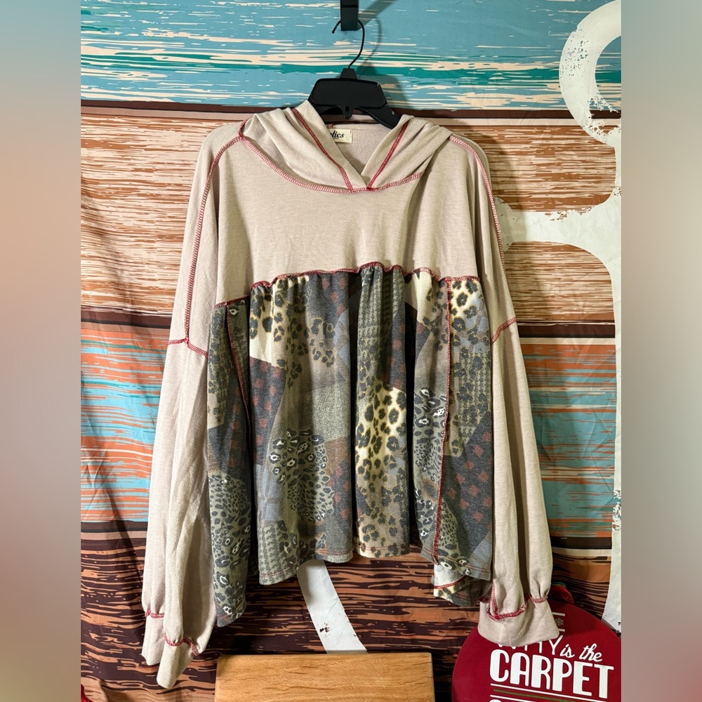 Boho Patchwork Hoodie